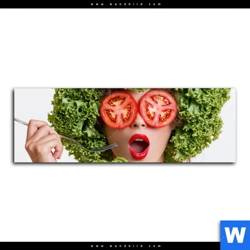 Alu-Dibond Bild | Salat Diva | Panorama
