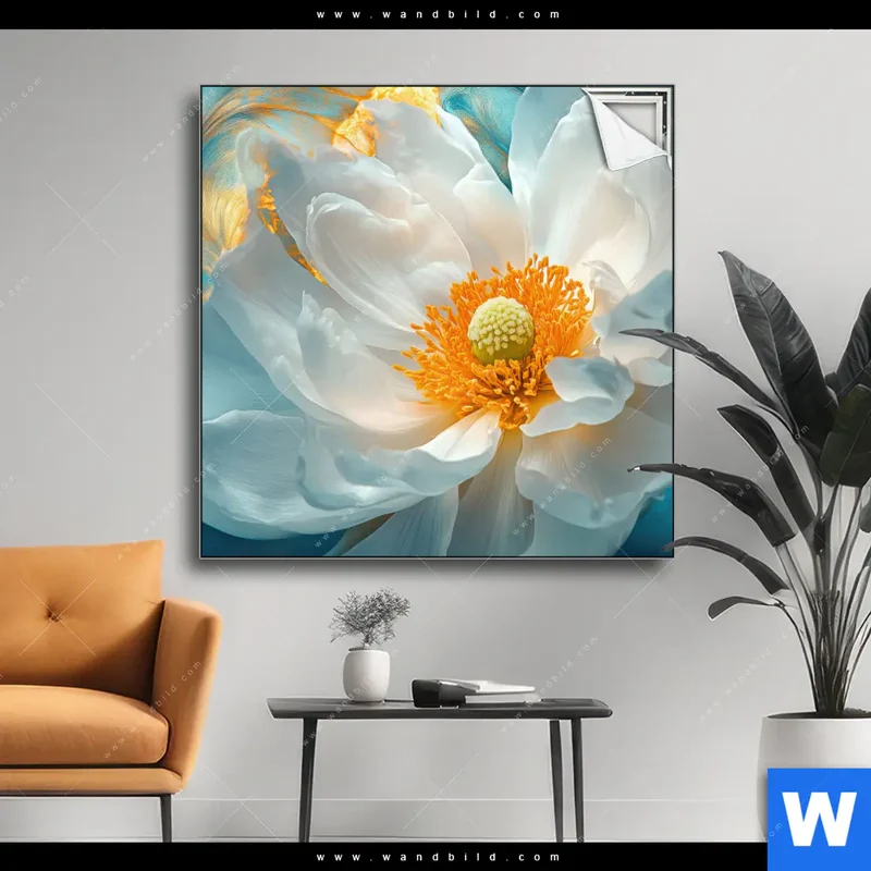 Spannbild | Blüte im goldenen Licht | Quadrat