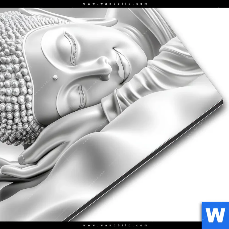 Alu-Dibond Bild | Buddha - Stille des Erwachens | Rund