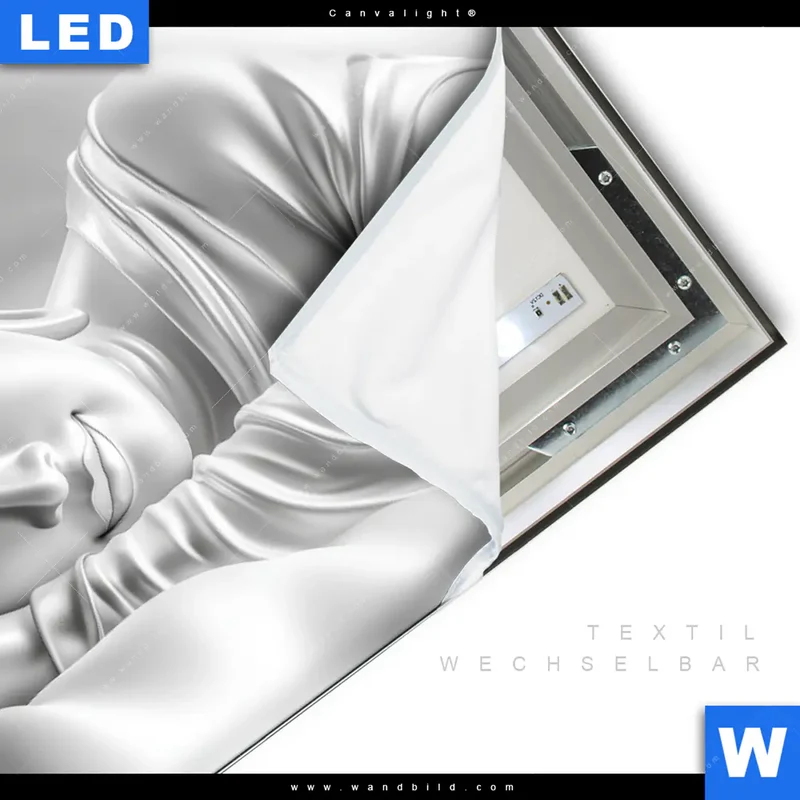 Canvalight® Leuchtbild | Buddha - Stille des Erwachens | Querformat