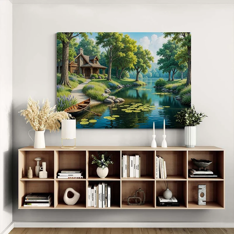 5D Diamond Painting – Sommeridyll am Seerand