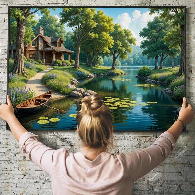 5D Diamond Painting – Sommeridyll am Seerand