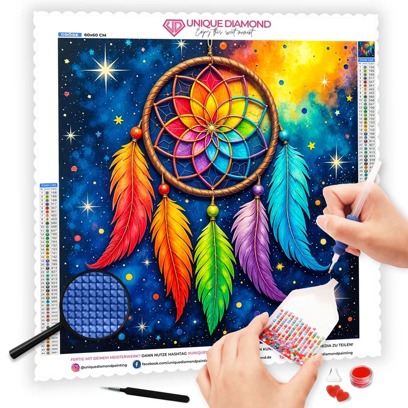 5D Diamond Painting – Kosmischer Traumfänger