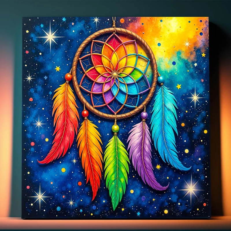 5D Diamond Painting – Kosmischer Traumfänger