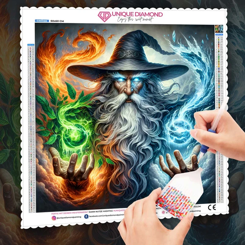 5D Diamond Painting – Meister der Elemente