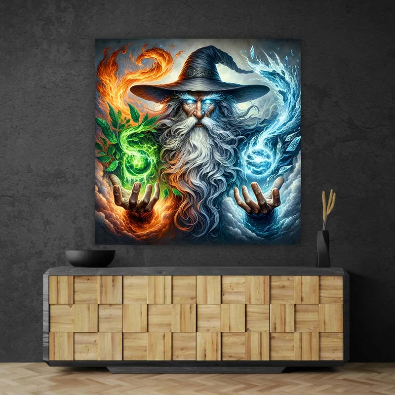 5D Diamond Painting – Meister der Elemente