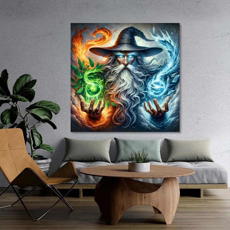 5D Diamond Painting – Meister der Elemente