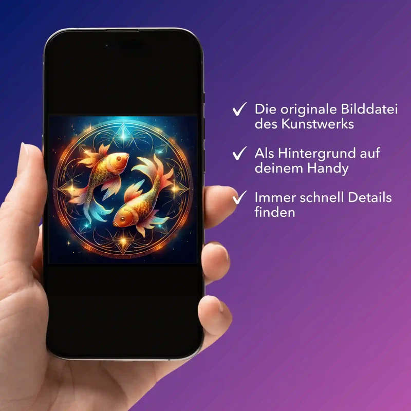 Digitale Bildmappe - Sternzeichen Fisch "Limited Edition"