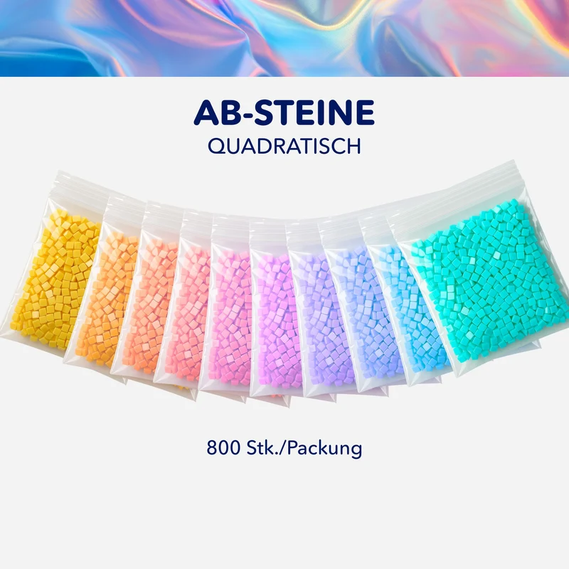 Diamond Painting AB-Steine Quadratisch (800Stk.)