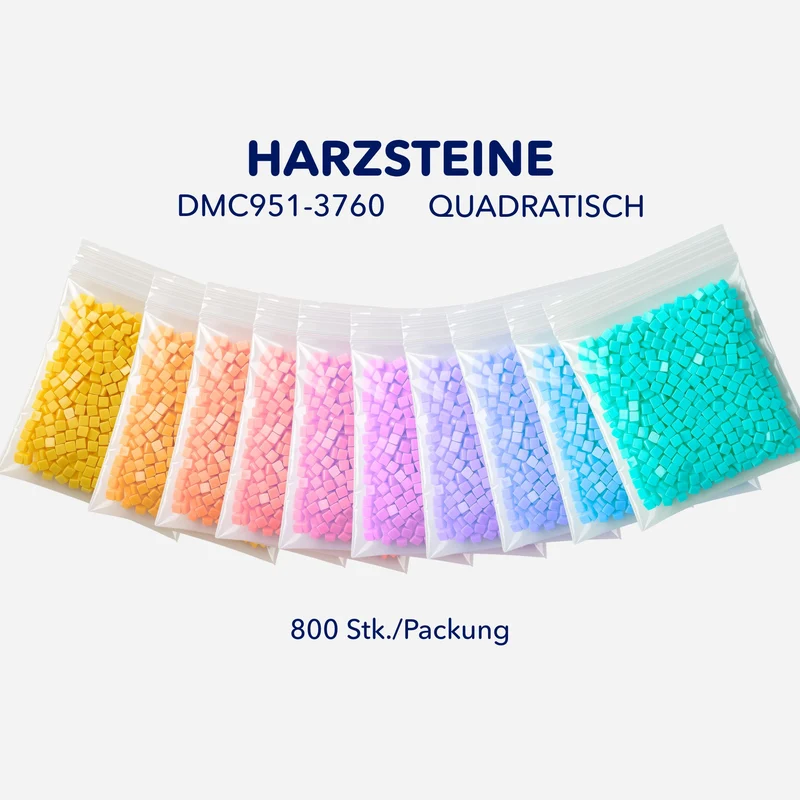 Diamond Painting Harzsteine Quadratisch DMC 951-3760 (800Stk.)