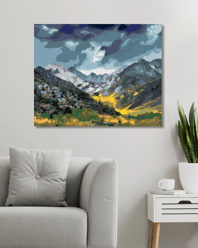 Diamond painting - WOLKEN ÜBER DEN BERGEN (DENNIS FRATES)
