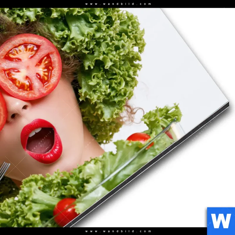 Alu-Dibond Bild | Salat Diva | Querformat