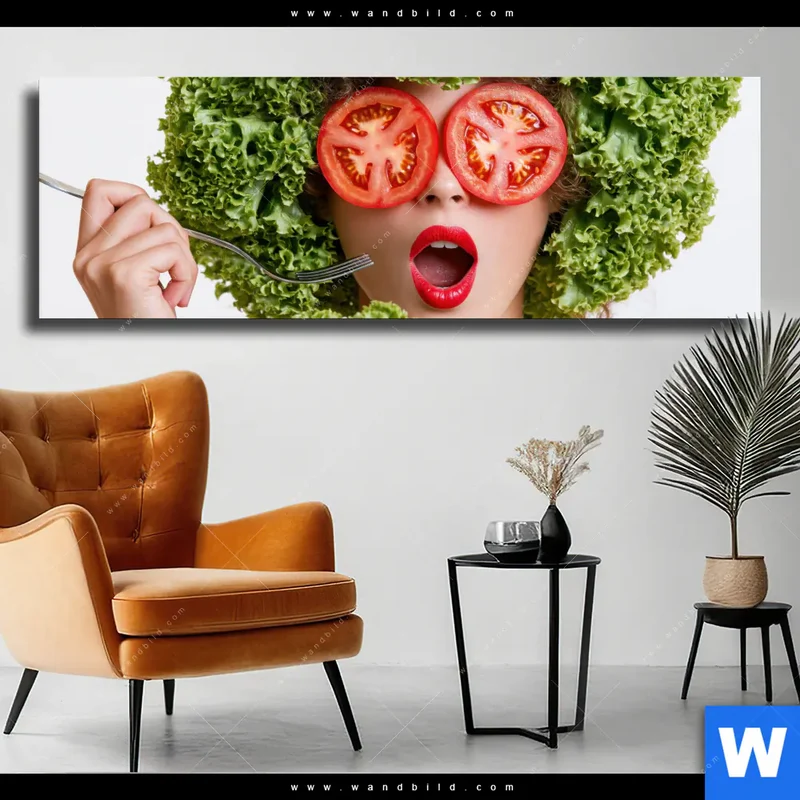 Leinwandbild | Salat Diva | Panorama