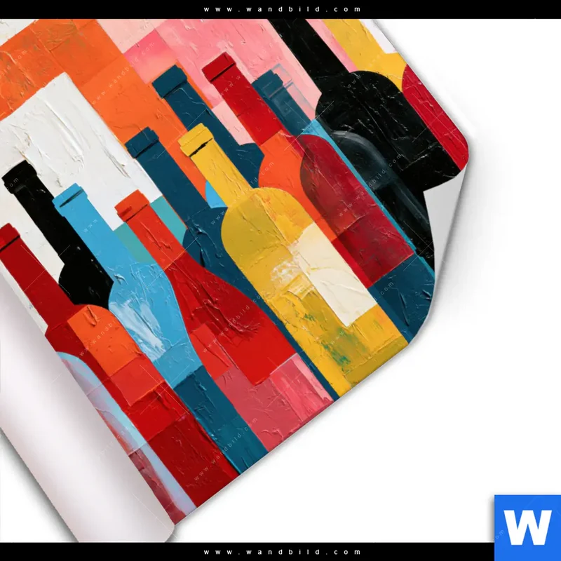 Poster | Bunte Weinvielfalt | Quadrat