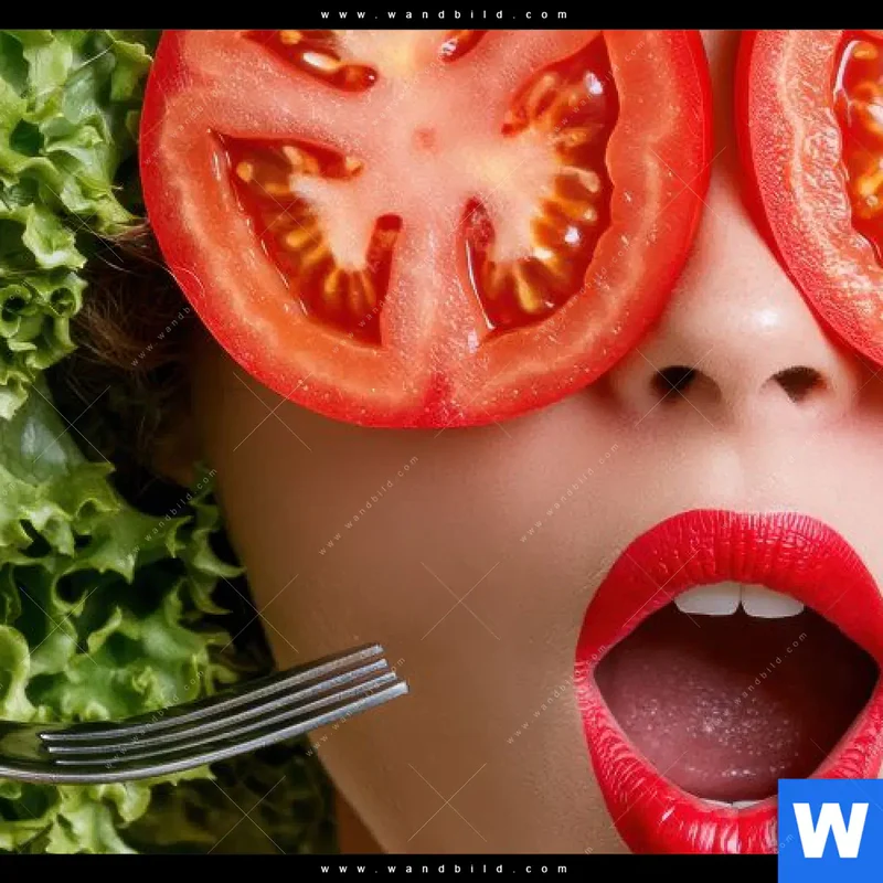 Alu-Dibond Bild | Salat Diva | Hochformat