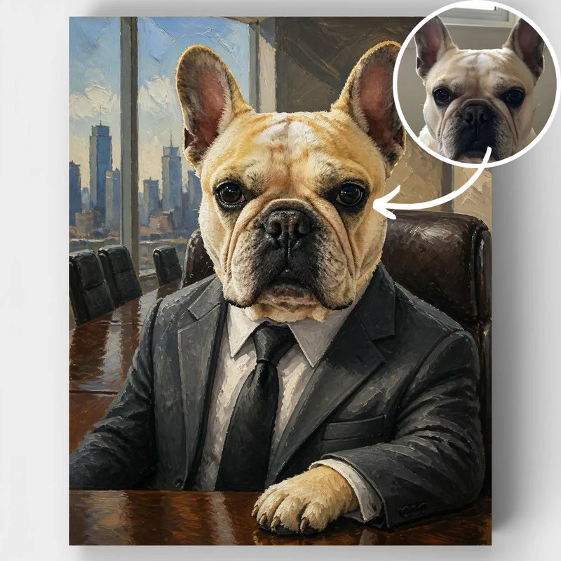 Executive Boardroom Portrait - Custom Paint by Numbers Kit