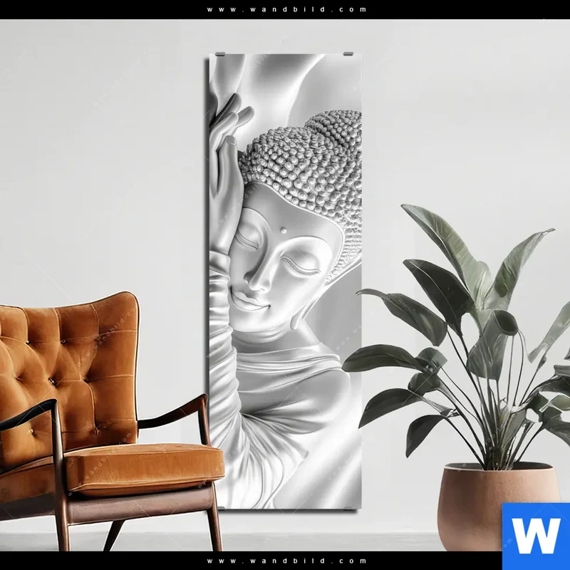 Alu-Dibond Bild | Buddha - Stille des Erwachens | Schmal