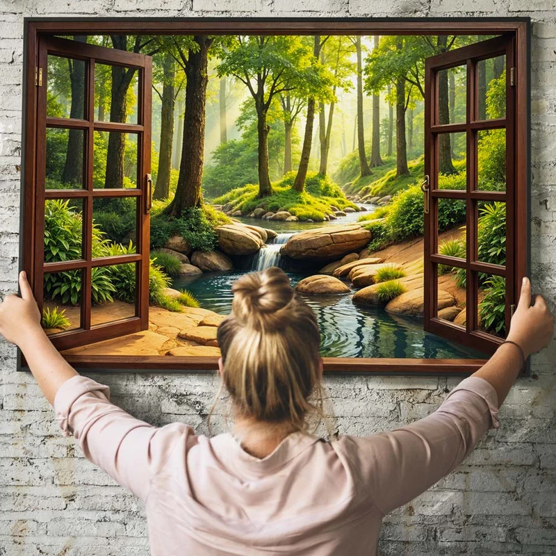 5D Diamond Painting – Fenster zur Natur