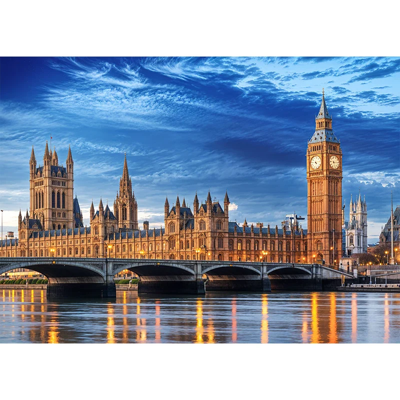 5D Diamond Painting - Aussicht auf Big Ben