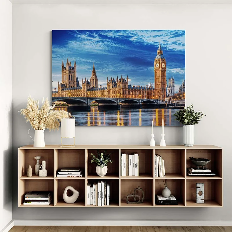 5D Diamond Painting - Aussicht auf Big Ben