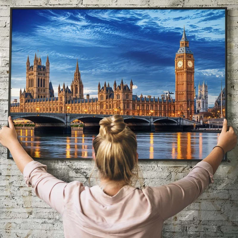 5D Diamond Painting - Aussicht auf Big Ben