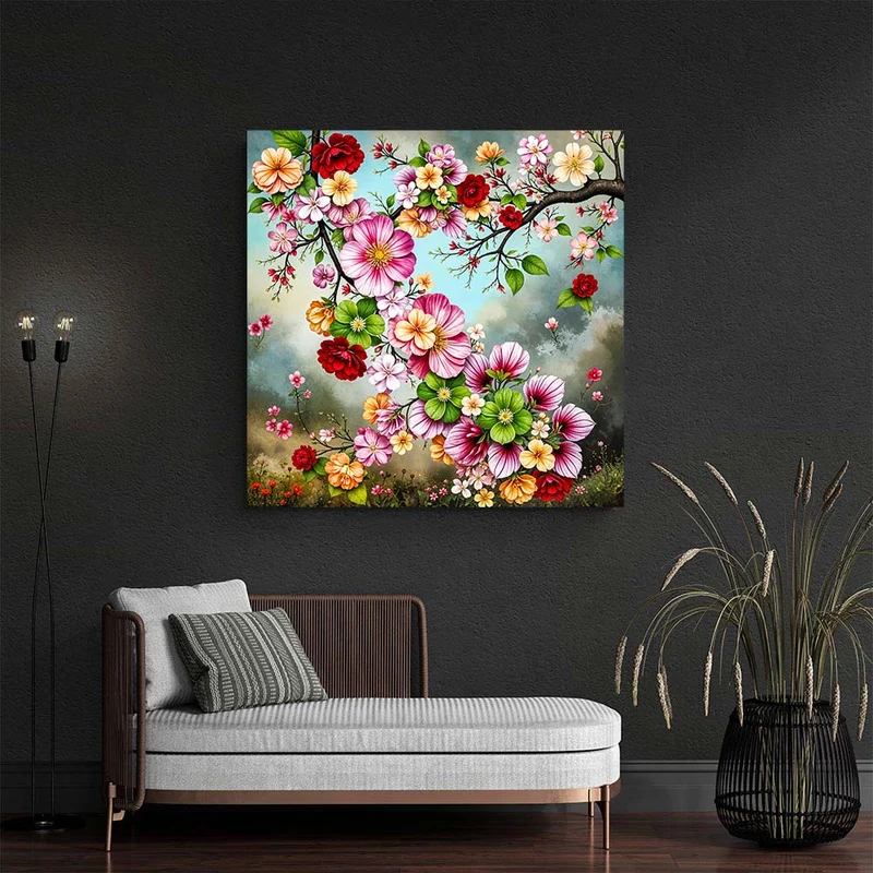 5D Diamond Painting - Blütenzauber des Frühlings
