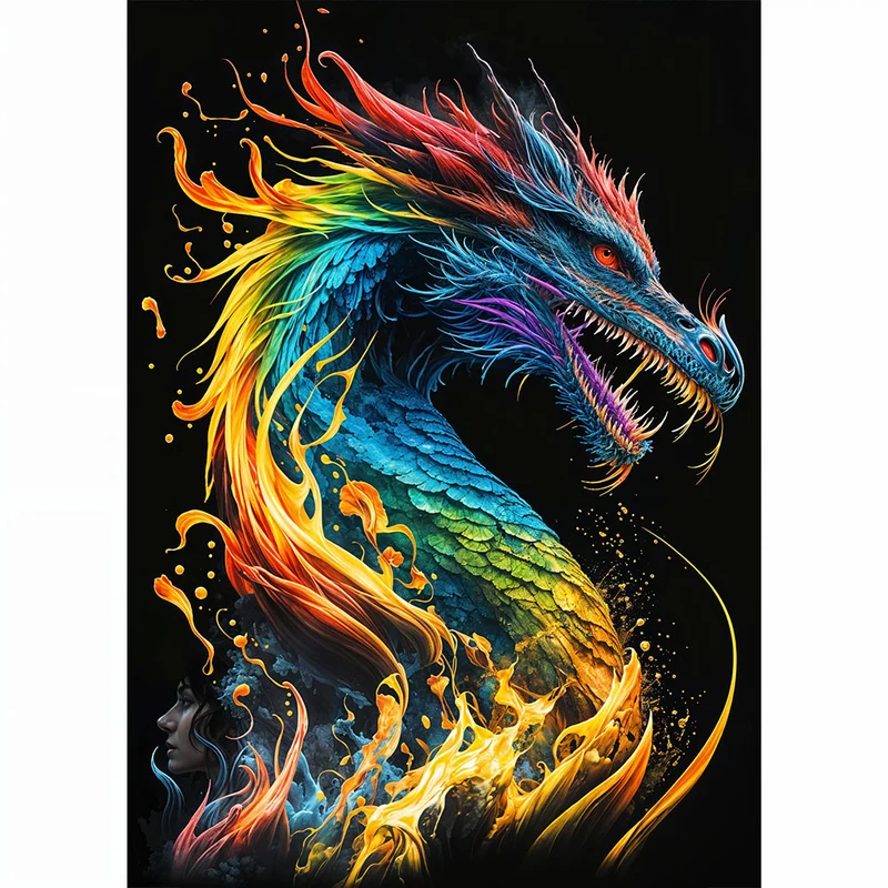 5D Diamond Painting – Dragon