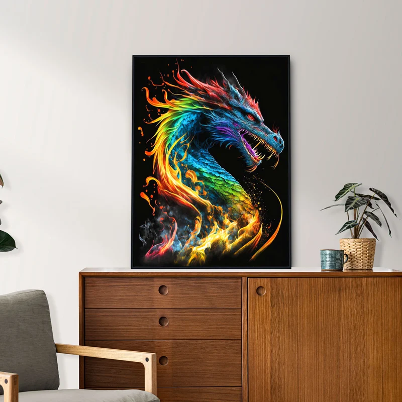 5D Diamond Painting – Dragon