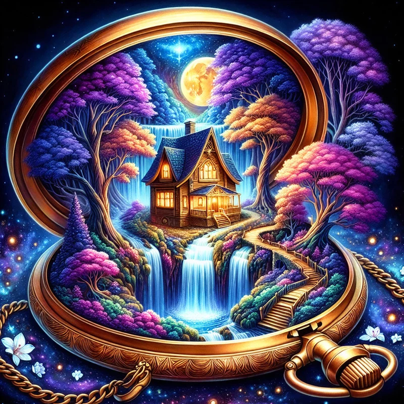 5D Diamond Painting – Traumzeit-Kabinett