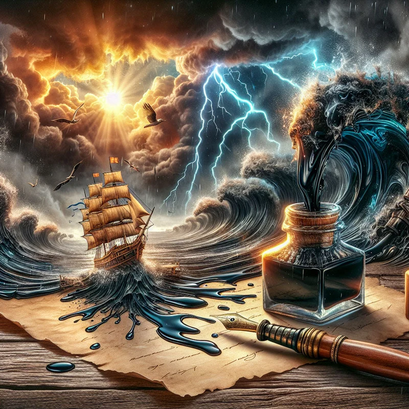 5D Diamond Painting – Der Sturm der Feder
