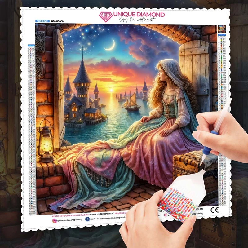 5D Diamond Painting – Melodie des Sonnenmonds
