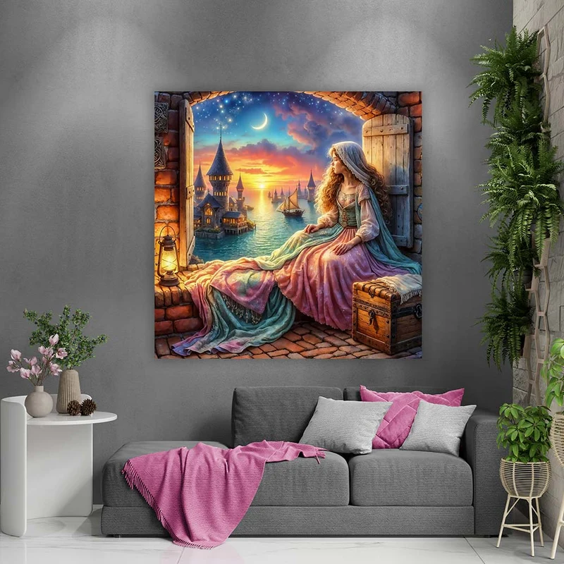 5D Diamond Painting – Melodie des Sonnenmonds