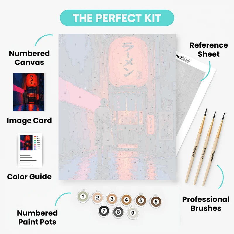 Midnight Ramen Shop - Paint by Numbers Kit