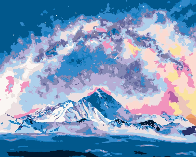 Diamond painting - MOUNT EVEREST UNTER DER MILCHSTRASSE