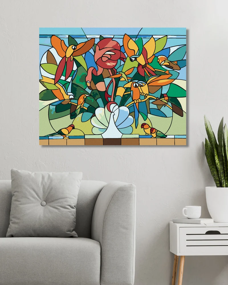 Diamond painting - VOGELMOSAIK (D. RUSTY RUST)