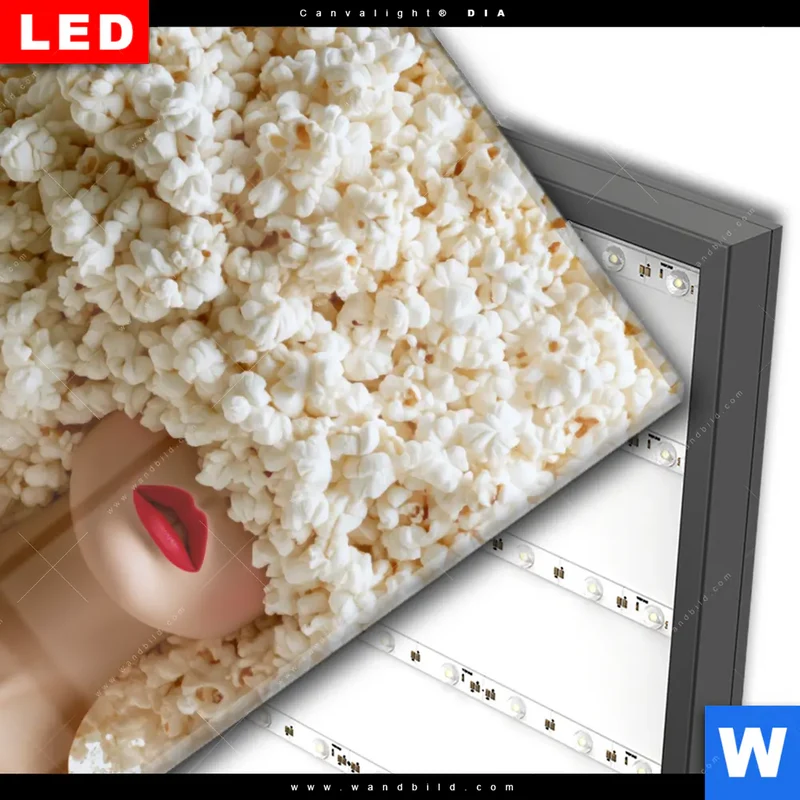 Wechselmotiv Acrylglas Canvalight® DIA | Crazy Popcorn Hair | Quadrat