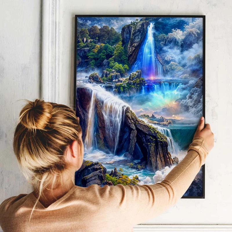 5D Diamond Painting – Fantasy Wasserfall