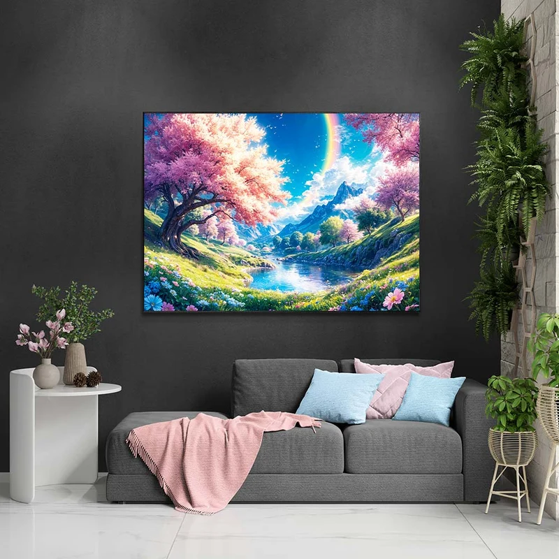 5D Diamond Painting – Zauberhafter Kirschblütenhimmel