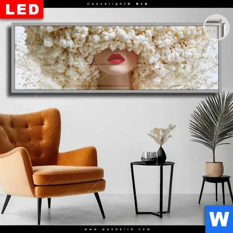 Leuchtbild Acrylglas Canvalight® DIA | Crazy Popcorn Hair | Panorama
