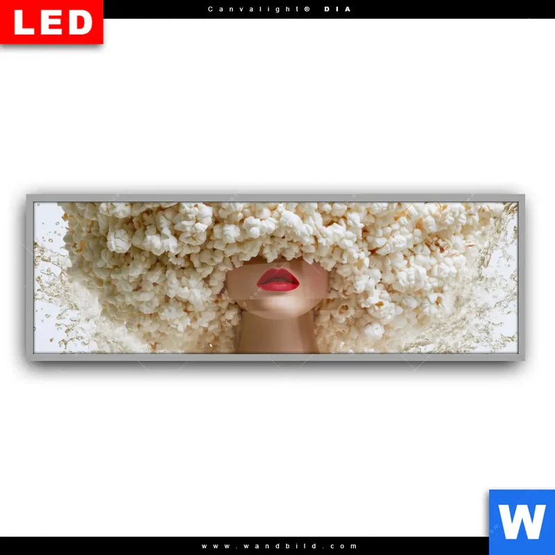 Leuchtbild Acrylglas Canvalight® DIA | Crazy Popcorn Hair | Panorama