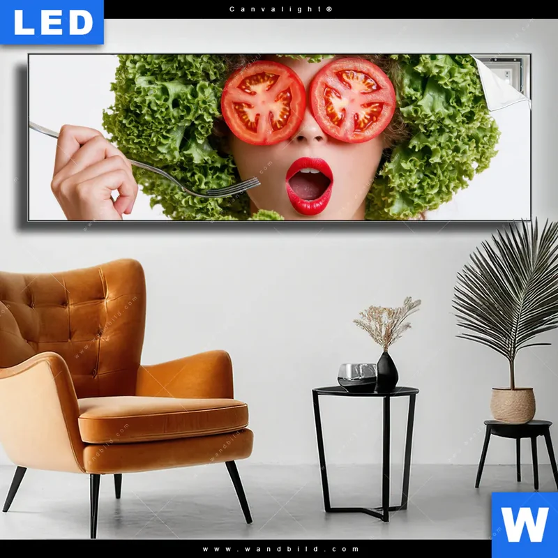 Canvalight® Leuchtbild | Salat Diva | Panorama