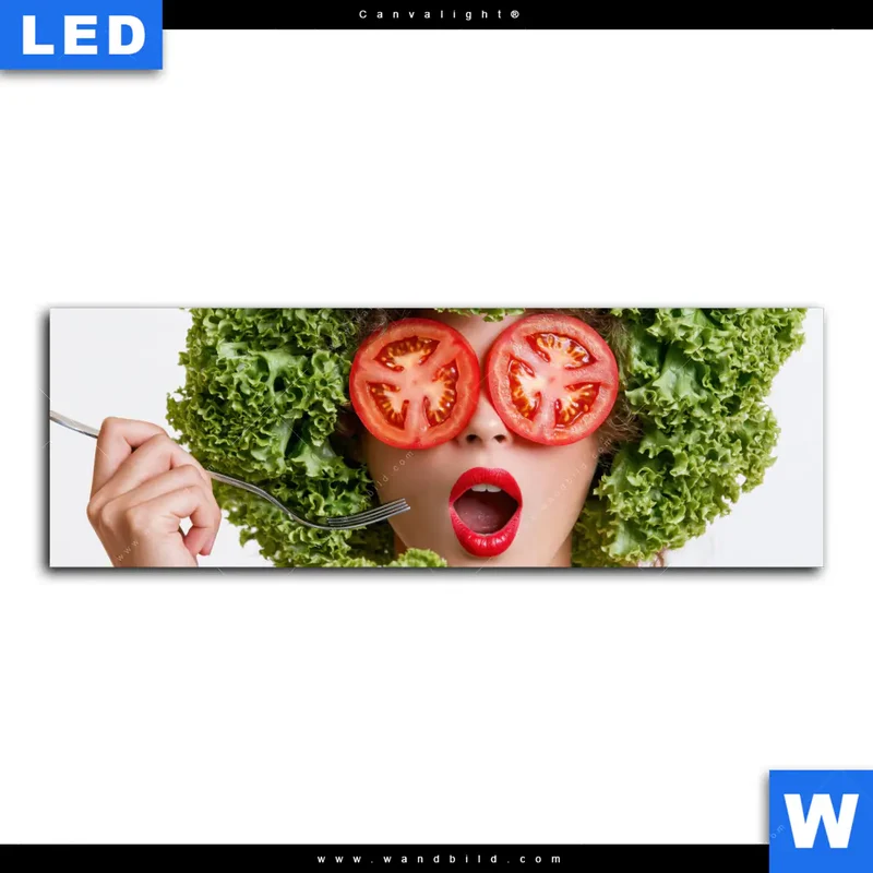 Canvalight® Leuchtbild | Salat Diva | Panorama