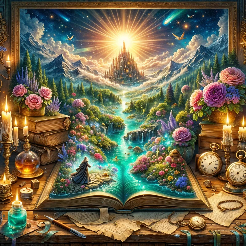 5D Diamond Painting – Das Buch der leuchtenden Reise