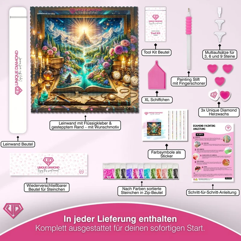 5D Diamond Painting – Das Buch der leuchtenden Reise