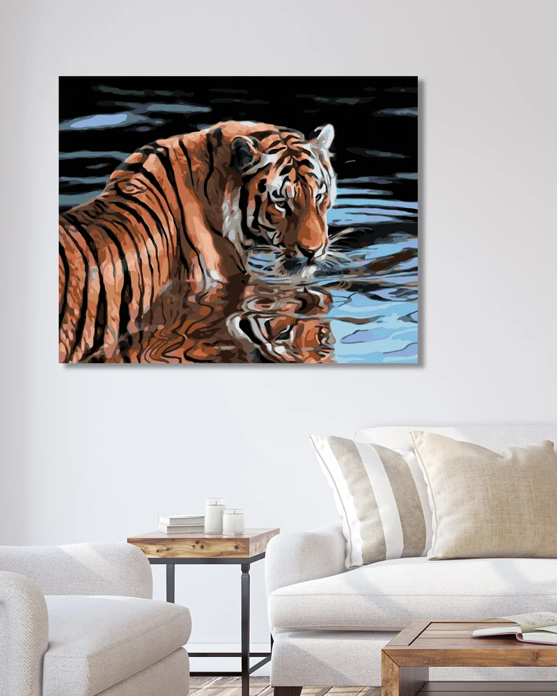 Diamond painting - TIGER IM WASSER
