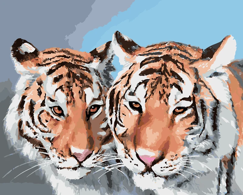 Diamond painting - TIGER PORTRÄT (D. RUSTY RUST)