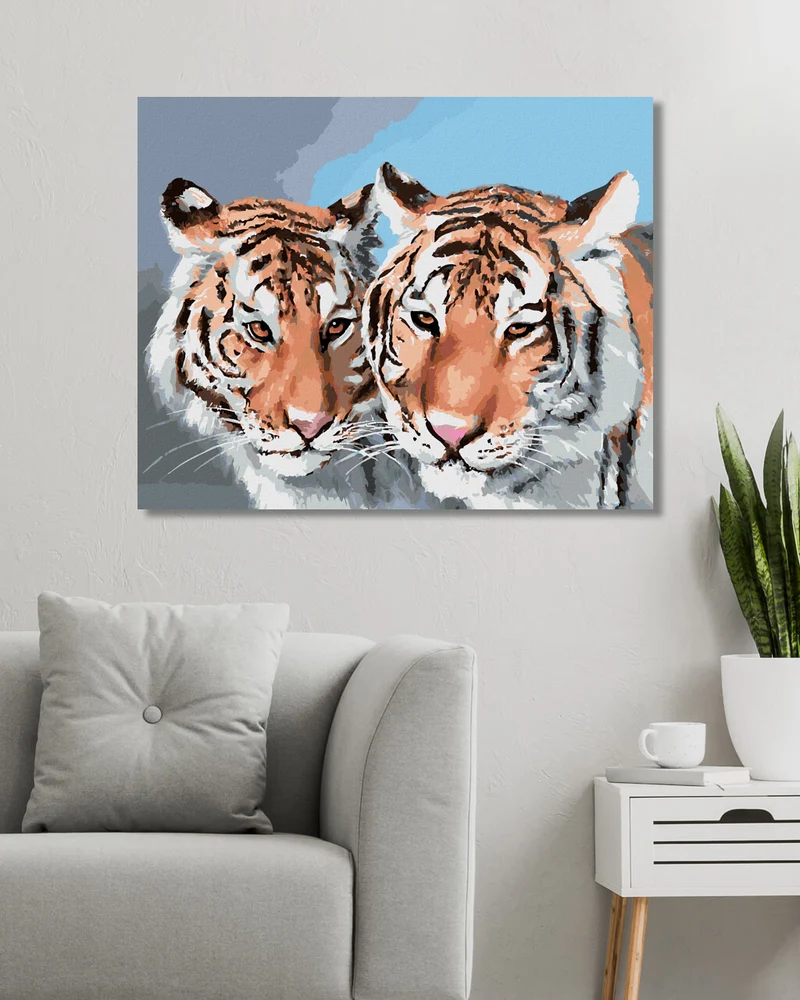 Diamond painting - TIGER PORTRÄT (D. RUSTY RUST)