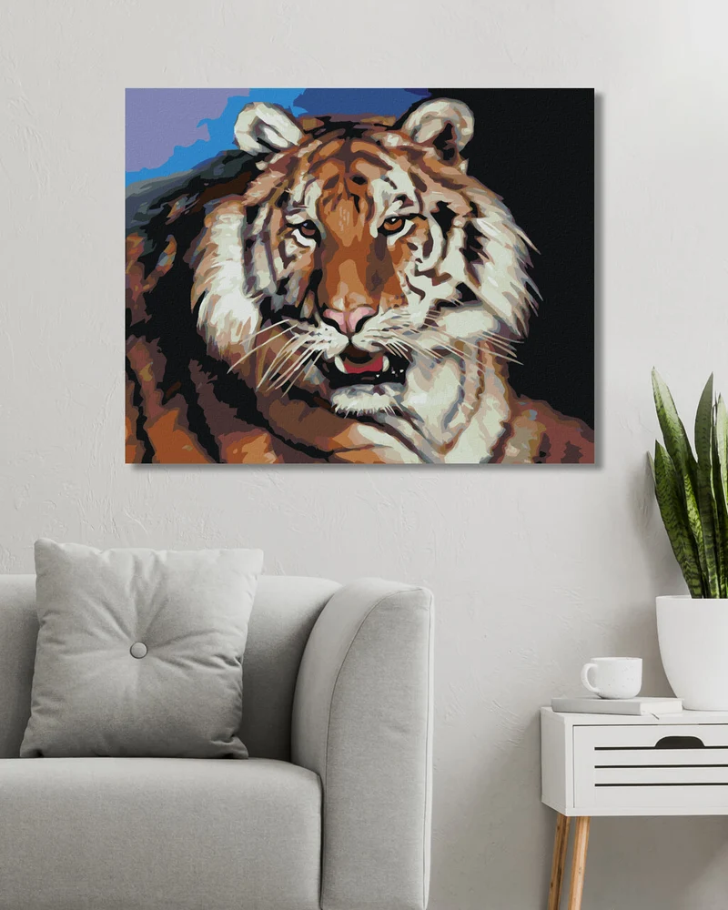 Diamond painting - TIGER PORTRÄT (D. RUSTY RUST)