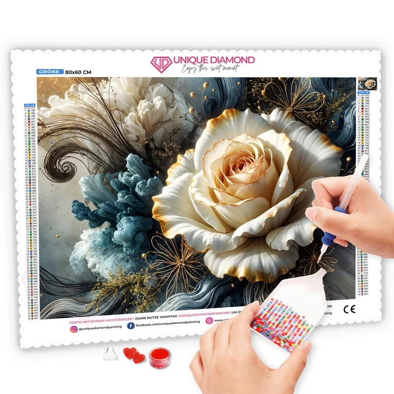 5D Diamond Painting – Goldene Stille