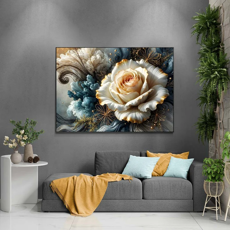 5D Diamond Painting – Goldene Stille
